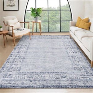 Acekool Area Rug Vintage Neutral Washable Distressed Non Slip Low Pile Indoor Carpet Hallway Entryway Rug for Kitchen Living Room Bedroom - 1 of 1