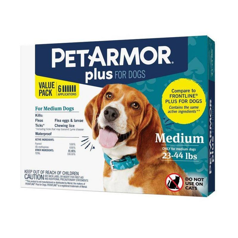 PetArmor Plus Flea and Tick Topical Treatment for Dogs, 1 of 13