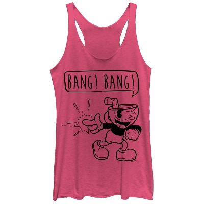 Women's Cuphead Bang Bang Racerback Tank Top