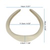 Unique Bargains Women's Classic Irregular PU Headband 6.3"x5.51" 1 Pc - 3 of 4