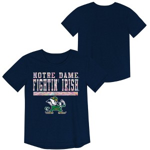 NCAA Notre Dame Fighting Irish Girls' Foil T-Shirt - 1 of 3