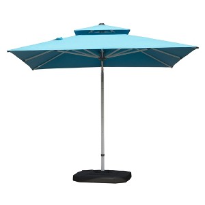 TiramisuBest 9ft Aluminum Cantilever Tilt Patio Umbrella with Center Pole - Lake Blue (Not Base) - 1 of 4
