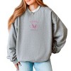 Simply Sage Market Embroidered Texas Bluebonnet Flower Sweatshirt - 3 of 4