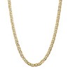 Black Bow Jewelry 7mm 14k Yellow Gold Solid Concave Anchor Chain Necklace - 3 of 4