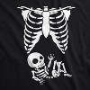 Maternity Skeleton Baby T Shirt Funny Cute Pregnancy Halloween Tee Announcement - Crazy Dog Maternity T Shirt - 2 of 4