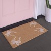 Balta Rugs 1'5"x2'5" Pink Ribbons Natural Papilio Coir Doormat - 2 of 4