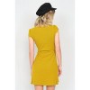 Slickblue Casual V-Neck Mini Dress – Cap Sleeves, Self-Tie Waist, Vintage-Inspired Look, S/M/L - 4 of 4