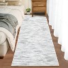 Indoor Decor Modern Abstract Striped Area Rugs for Living Room Bedroom Soft Machine Washable Low Pile Non Slip Foldable Floor Carpet - 2 of 4