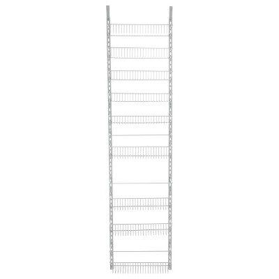 Home-Complete Over The Door Platinum Organizer 9-Tier Hanging Wall Organizer: Metal Kitchen Storage, 74" Height, Silver — фото 7