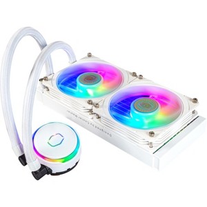 Cooler Master MasterLiquid PL240 Flux White Edition 2xFan Computer Case Fans MLY-D24M-A23PZ-RW - 1 of 4