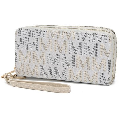 MKF Collection Hofstra M Signature Wristlet Wallet Vegan Leather Card Slots by Mia K