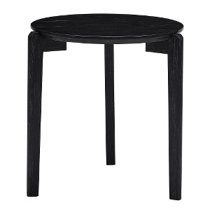 LIVAREEmlen Coffee Table: Modern and Stylish 24'' Coffee Table, Imitation Marble Tabletop with Rubber Wood Solid Wood Legs, Living Room, Office, Home - 1 of 4