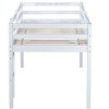 Sapphtopaz Twin Size Loft Bed, Rubber Wood Loft Bed Frame with Strengthened Slats, Ladder, Guardrail, Bed Frame for Kids,Teens,Box Spring Not Required - 3 of 4