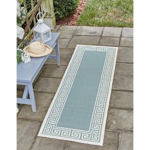 Unique Loom Outdoor Coastal Collection Area Rug - Caye - 1 of 4