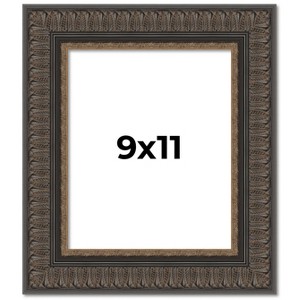 PosterPalooza | Photo Size Museum Brown Picture Frame - UV Acrylic, Foam Board Backing, Hanging Hardware - 1 of 4