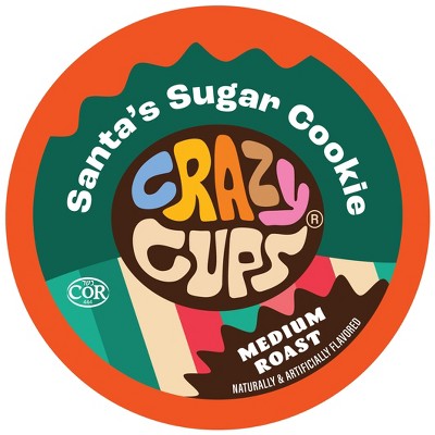 Crazy Cups Santa's Sugar Cookie Flavored Coffee Pods