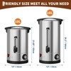 TackView Stainless Steel Coffee Urn, 60 Cups Hot Coffee Water Dispenser, Double Wall Commerical Coffee Maker for Buffet Catering - 2 of 4