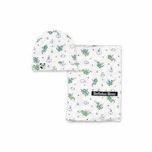 Bellabu Bear Baby Dragon Bamboo Swaddle & Beanie Set - 1 of 1