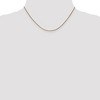 Black Bow Jewelry 1.2mm 14k Yellow Gold Solid Diamond Cut Spiga Chain Necklace - 2 of 4