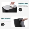 Trash Can - 3.2/5.3/8 Gal,12/20/30 L Stainless Steel Kitchen Trash Can Rectangular Garbage Bin with Soft Close Lid Foot - 3 of 4