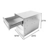 Outdoor Kitchen Drawer Stainless Steel Grill Drawer for Islands and Grill Stations, Built-In Recessed Design, Weather-Resistant and Rust-Resistant - 2 of 4