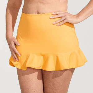 Lands' End Women's Ruffle Hem Mini Swim Skirt - 1 of 4