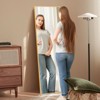 FURNIinspire Full Length Mirrors Floor Standing Body Mirror, Large Rectangle Mirror Long Dressing Mirror for Bedroom, Gold, 18"*58" - 2 of 4