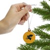 ETSU Secondary Logo Mini Small Tiny Wood Christmas Tree Holiday Ornament - 2 of 4