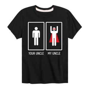 Boys' - Instant Message - My Uncle, Your Uncle Short Sleeve Graphic T-Shirt - 1 of 4