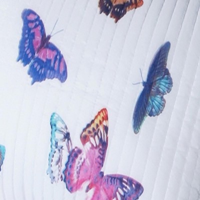 Mariposa Multicolor Butterfly King Microfiber Pillow Sham