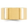 Black Bow Jewelry 10mm 14K White or Yellow Gold Lightweight Flat Standard Fit Band - 2 of 4