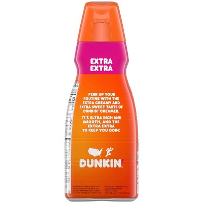 Dunkin' Extra Extra Coffee Creamer - 32 Fl Oz : Target