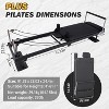 Pilates Reformer Machine with Springs & Resistance Bands, Full Body Workout Reformer Bed with Adjustable Height, Carbon Steel Frame - 2 of 4
