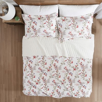 Modern Threads Ariana 2-Piece Reversible Cotton Floral Quilt Set, Twin — фото 3