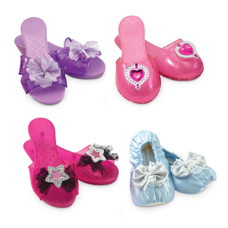 Melissa &#38; Doug Role Play Collection - Step In Style! Dress-Up Shoes Set (4 Pairs), 1 of 11