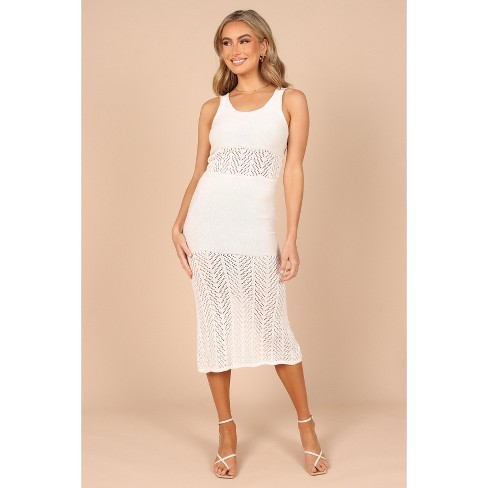 White maxi dress store target