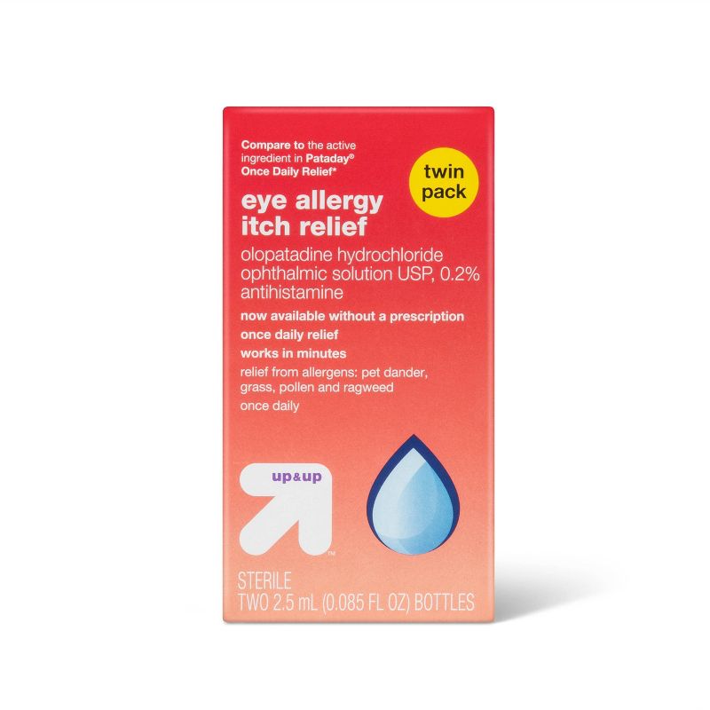 Once Daily Eye Allergy Itch Relief Eye Drops - up & up™, 1 of 4