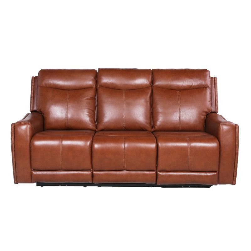 Natalia Power Recliner Sofa Caramel Leather - Steve Silver Co., 3 of 19