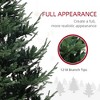 Whisen 7.5FT Pine Artificial Christmas Tree with 300 LED Lights and 1218 Branch Tips, Wide Base for Holiday Party - Green - 4 of 4