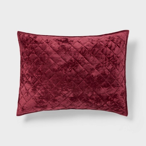 Red pillow hot sale sham