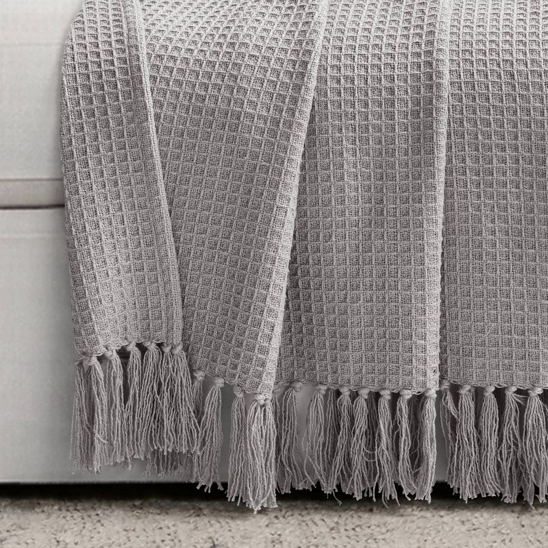 50"x60" Waffle Cotton Knit Throw Blanket - Lush Décor, 3 of 8