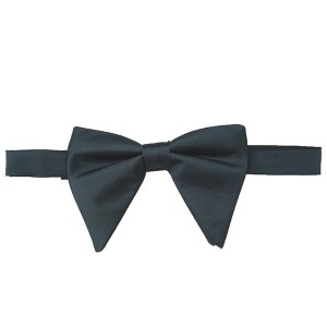 INSPIRE CHIC Men's Solid Color Satin Large Bow Tie 1 Pcs - 1 of 4
