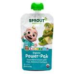Sprout Foods Cocomelon Organic Kiwi with Banana and Spinach Toddler Snacks Pouch - 4oz