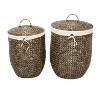 Set of 2 Sea Grass Storage Baskets Khaki - Olivia & May - image 3 of 4