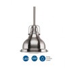 Progress Lighting, Fresnel Lens Collection, 1-Light LED Pendant, Brushed Nickel, Prismatic Glass, Material: Steel - 2 of 2
