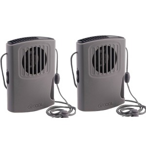 O2COOL 2pk Misting Necklace Fan Gray: Weather-Resistant Personal Spray Misters, Outdoor Water Mister, No Assembly Required - 1 of 4