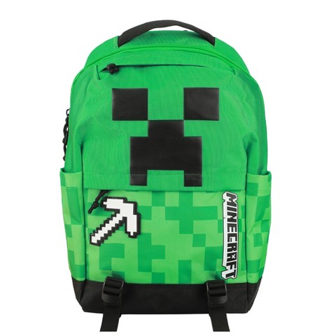 Рюкзак Minecraft Creeper & Pickax Green Adult 17.5"