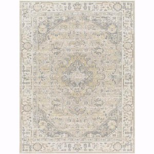 Mark & Day Wathena 6'7"x9' Rectangle Washable Woven Indoor Area Rugs Beige: Stain-Resistant, Pet Friendly, Traditional Style - 1 of 4