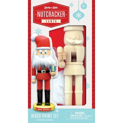 Works of Ahhh Craft Set - Nutcracker Santa wood shape Paint Set