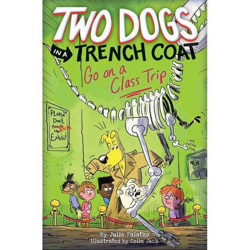 Two dogs and 2025 a trench coat